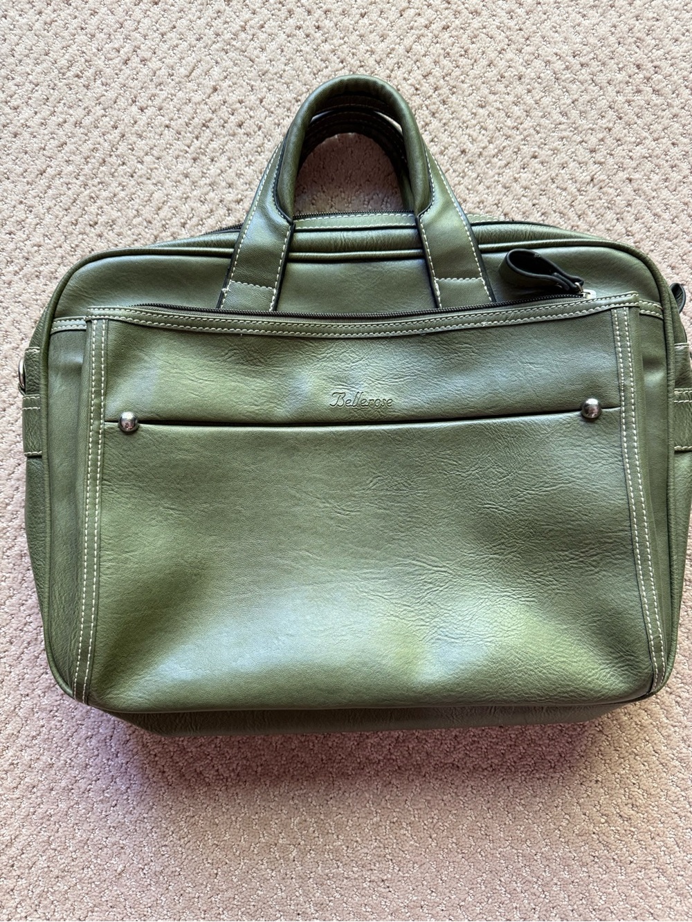 Bellerose Olive Green women’s Briefcase Bag